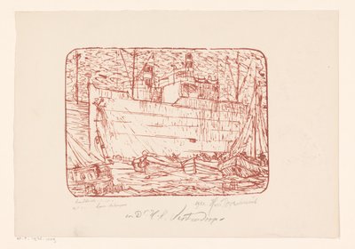 Porto di Anversa da Henri Braakensiek (signed by artist)