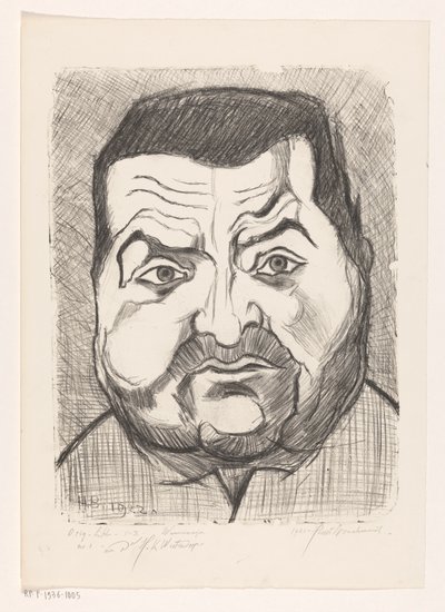 Ritratto di un uomo sconosciuto da Henri Braakensiek (signed by artist)