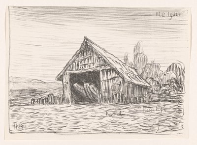 Casa delle barche a Possenhofen da Henri Braakensiek