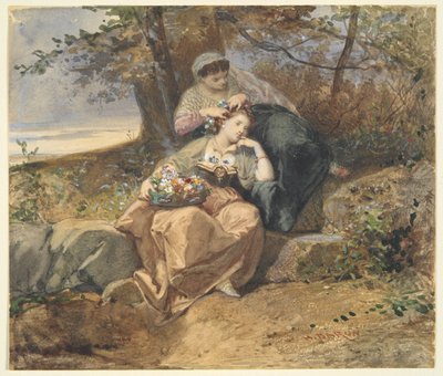 Due donne da Henri Charles Antoine Baron