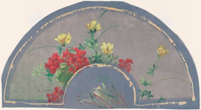 Ventaglio con papaveri da Henri Charles Guérard