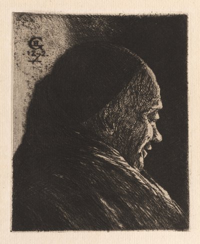 Testa di un Vecchio da Henri Charles Guérard