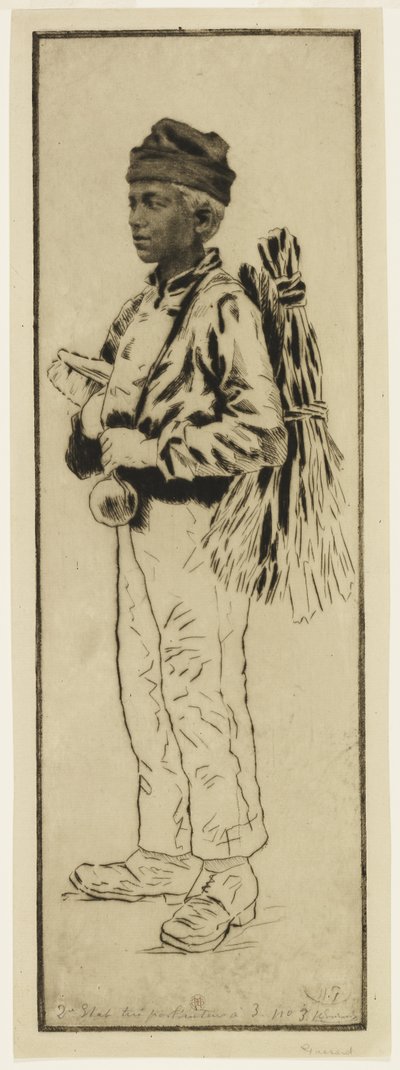 Lo spazzacamino, c.1890 da Henri Charles Guérard