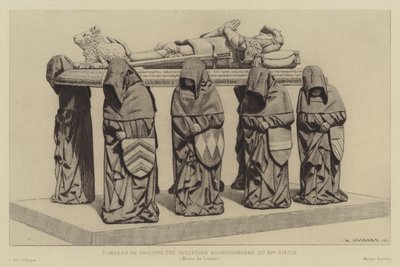 Tomba di Philippe Pot, Gran Siniscalco di Borgogna, XV Secolo da Henri Charles Guérard