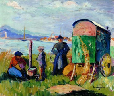 Il carro zingaro da Henri Charles Manguin