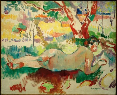 Studio inverso, Nudo sotto gli alberi, Villa Demiè da Henri Charles Manguin