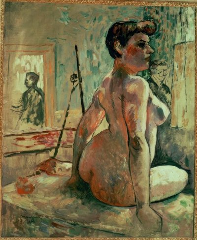 Nudo femminile in atelier da Henri Charles Manguin