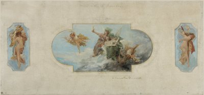 Bozzetto per il municipio di Asnières: Allegoria delle Arti (soffitto della Salle des fêtes), tra il 1900 e il 1903 da Henri Courselles Dumont