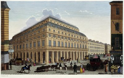 Le Théâtre Français. Incisione di Courvoisier da Henri Courvoisier Voisin