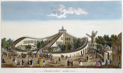 Passeggiate aeree, festa in onore di Luigi XVIII il 2 agosto da Henri Courvoisier Voisin