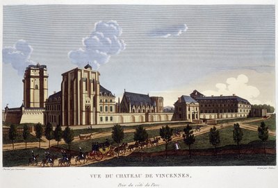 Château de Vincennes, circa 1820 - in "Vues de Paris" di Courvoisier da Henri Courvoisier Voisin