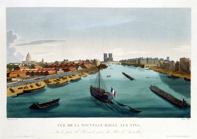 La nouvelle halle aux vins (Bercy), circa 1820 in Vues de Paris da Henri Courvoisier Voisin