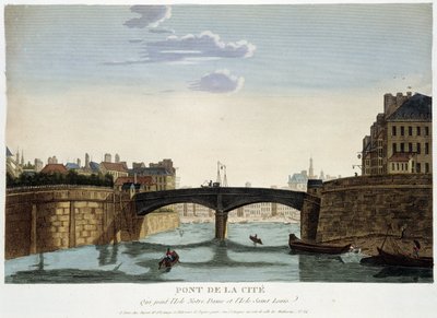 Le Pont de la Cité - in "Views of Paris" di Courvoisier da Henri Courvoisier Voisin