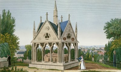 La tomba di Eloisa e Abelardo nel cimitero di Père Lachaise da Henri Courvoisier Voisin