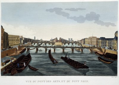 Vista del Pont des Arts e del Pont Neuf - di Courvoisier da Henri Courvoisier Voisin