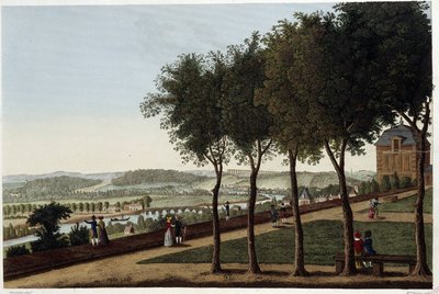 Veduta dalla terrazza di St Germain en Laye - in “Vues de Paris” da Henri Courvoisier Voisin