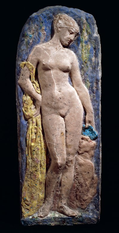 Placca in pasta di vetro raffigurante Circe da Henri Cros