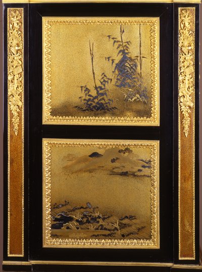Secrétaire con montature in ormolu in stile Luigi XVI (dettaglio) da Henri Dasson