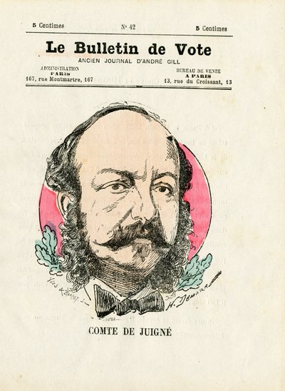 Ballot 2a serie, Satirico a colori: De Juigne Comte - Illustrazione di Henri Demare da Henri Demare