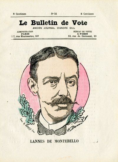 Ballot 2a serie, Satirico a colori: Lannes de Montebello - Illustrazione di Henri Demare da Henri Demare