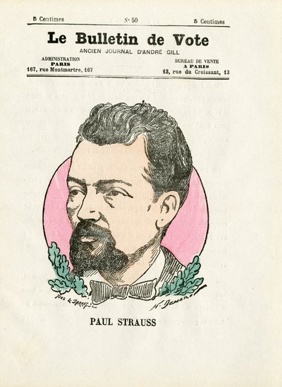 Ballot 2a serie, Satirico a colori: Strauss Paul - Illustrazione di Henri Demare da Henri Demare