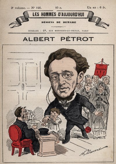 Caricatura di Albert Petrot (1837-1897) da 