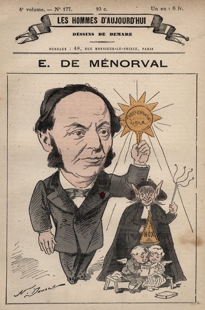 Caricatura di Eugene de Menorval (1829-1897) autore inglese da 