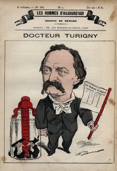 Caricatura di Jean Prosper Turigny 1822-1905 da 