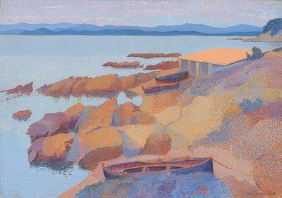 Costa vicino ad Antibes da Henri Edmond Cross