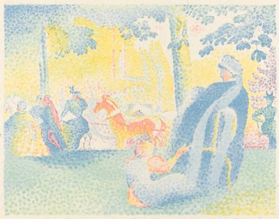 Gli Champs-Elysées da Henri Edmond Cross