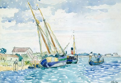 Scena Marina (Barche vicino a Venezia) da Henri Edmond Cross