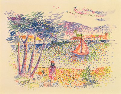 Barche a vela al mare da Henri Edmond Cross