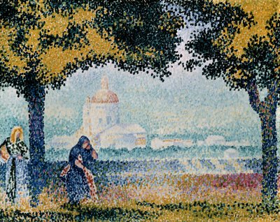 La chiesa di Santa Maria degli Angeli vicino ad Assisi, 1909 da Henri Edmond Cross
