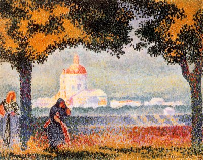La chiesa di Santa Maria degli Angeli vicino ad Assisi, 1909 da Henri Edmond Cross