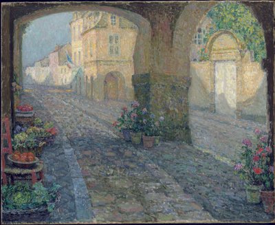 Boutique nel Vecchio Portico da Henri Eugene Augustin Le Sidaner