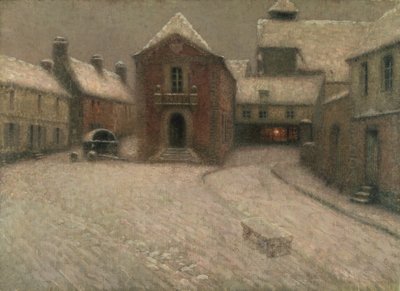 Gerberoy sotto la neve da Henri Eugene Augustin Le Sidaner