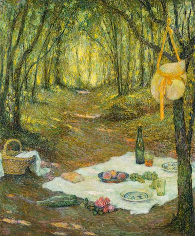 Il picnic nel bosco, Gerberoy da Henri Eugene Augustin Le Sidaner