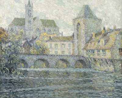 Paesaggio di Moret, Il ponte da Henri Eugene Augustin Le Sidaner