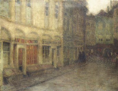 Piazza a Ypres, crepuscolo, c.1898 da Henri Eugene Augustin Le Sidaner