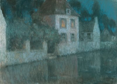 Il Canale a Nemours da Henri Eugene Augustin Le Sidaner