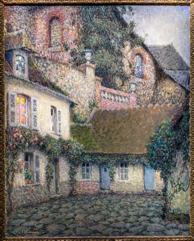La casa della sera (olio su tela) da Henri Eugene Augustin Le Sidaner