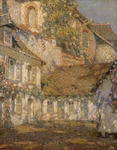 La casa sotto la chiesa da Henri Eugene Augustin Le Sidaner