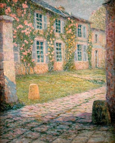 La casa con le rose, Versailles da Henri Eugene Augustin Le Sidaner