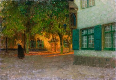 La casa con le persiane verdi da Henri Eugene Augustin Le Sidaner