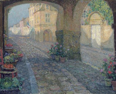 La Vecchia Porta del Negozio da Henri Eugene Augustin Le Sidaner