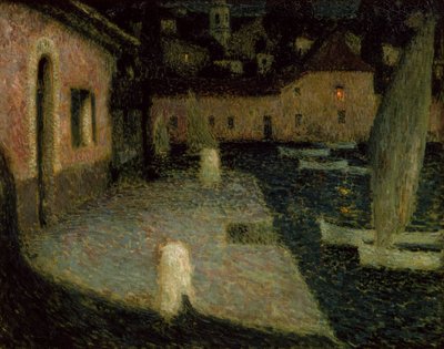 Il piccolo porto, crepuscolo da Henri Eugene Augustin Le Sidaner