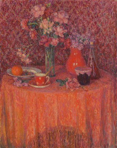 La Tavola, Armonia in Rosso da Henri Eugene Augustin Le Sidaner