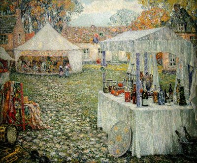 Le tende, Gerberoy da Henri Eugene Augustin Le Sidaner