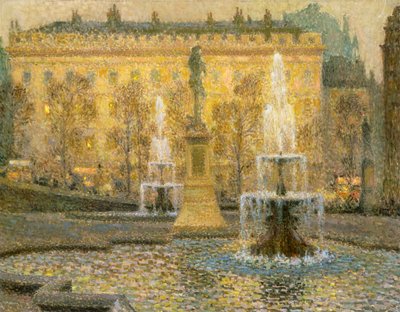 Trafalgar Square, Londra da Henri Eugene Augustin Le Sidaner