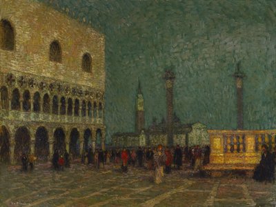 Venezia, Piazza San Marco, c.1914 da Henri Eugene Augustin Le Sidaner